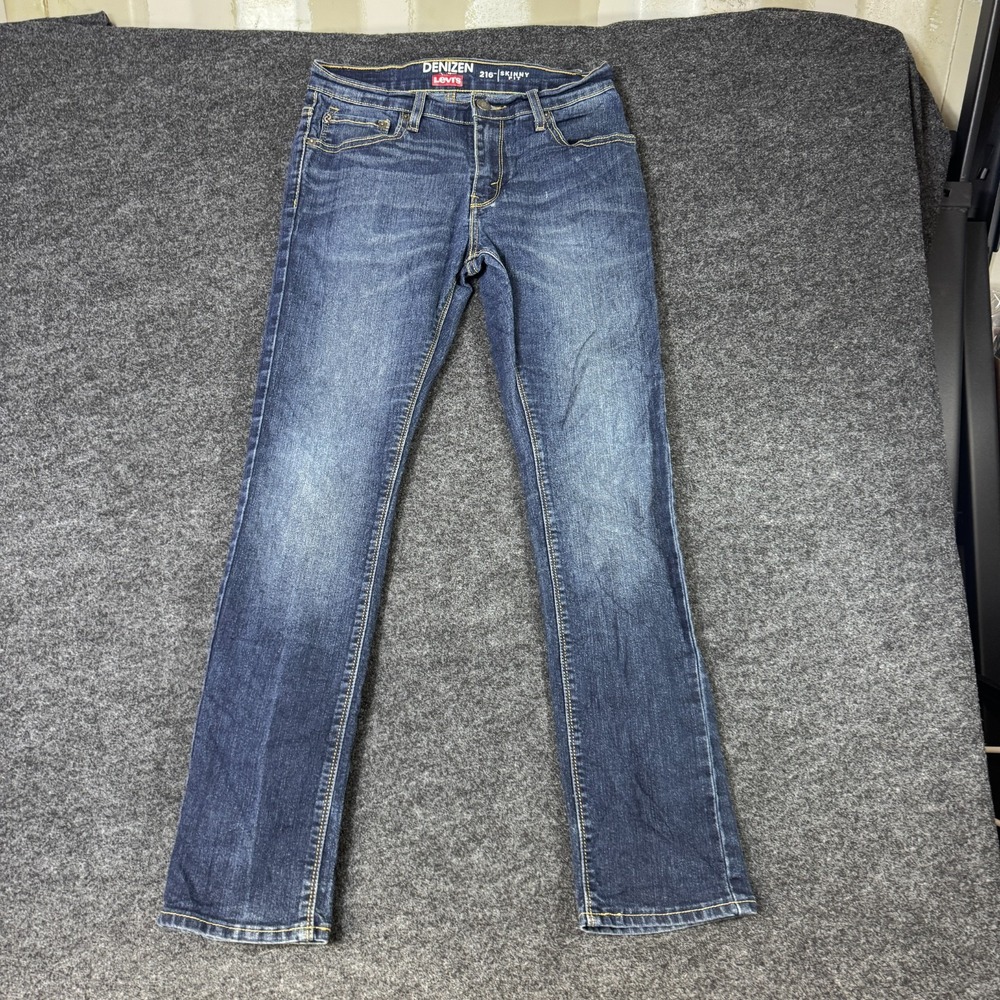 Denizen by Levi's 216 Skinny Fit Jeans Womens 14 Blue Denim Cotton Streetwear